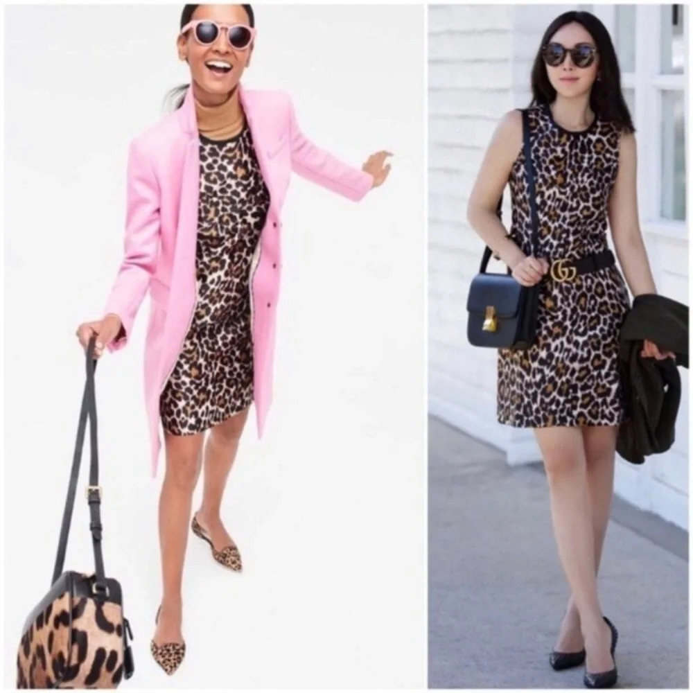 J. Crew Leopard Shift Dress